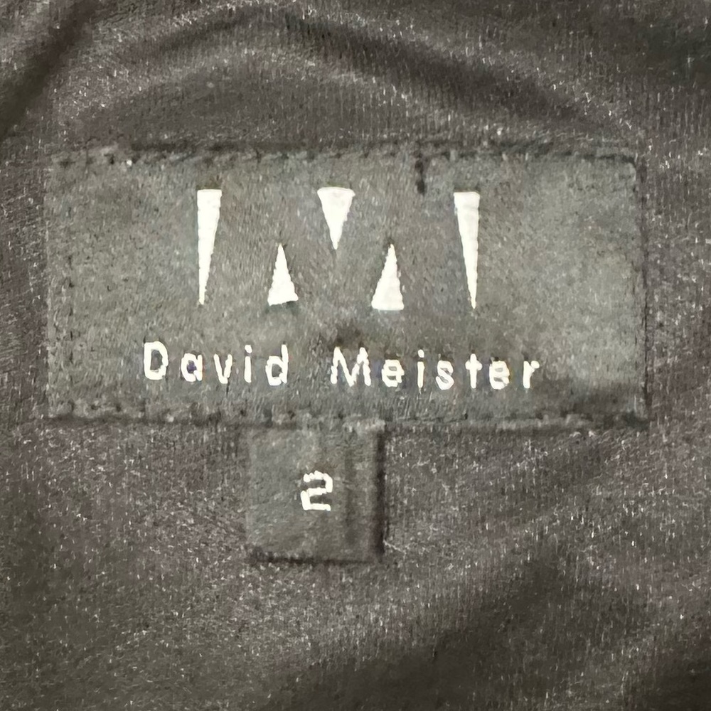 David Meister Black Midi Dress Size 2 - Picture 4 of 4